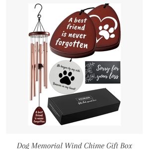 KEDRIAN Sorry for your loss wind-chime Dog memorial